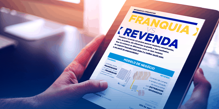 Confira o infográfico comparativo: Franquia X Revenda